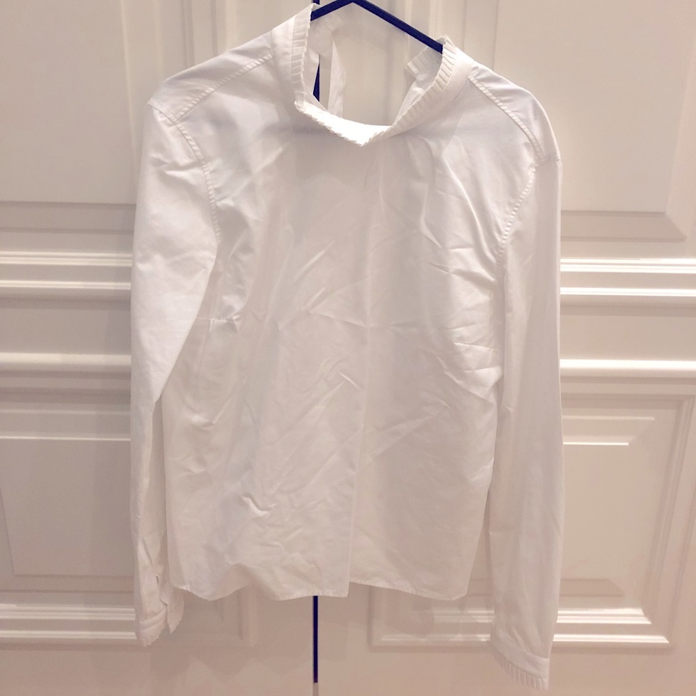 Figaret Paris - classic white bow tie blouse
